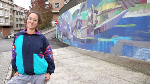 Raquel Germade plasm en un muro su particular homenaje a las heronas de Slvora