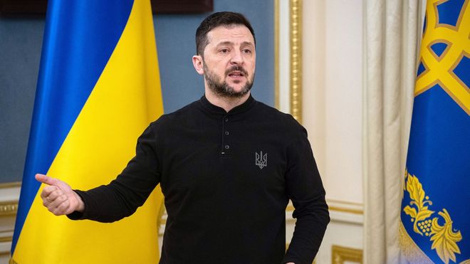 El presidente de Ucrania, Volod�mir Zelenski,�en una imagen de archivo