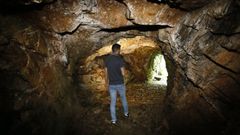 En imagen de archivo, una de las galerías de las minas da Silvarosa situada en Viveiro y a la que todavía es posible acceder