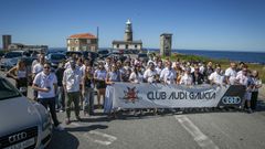 Una de las paradas de la ruta fue el faro de Corrubedo.