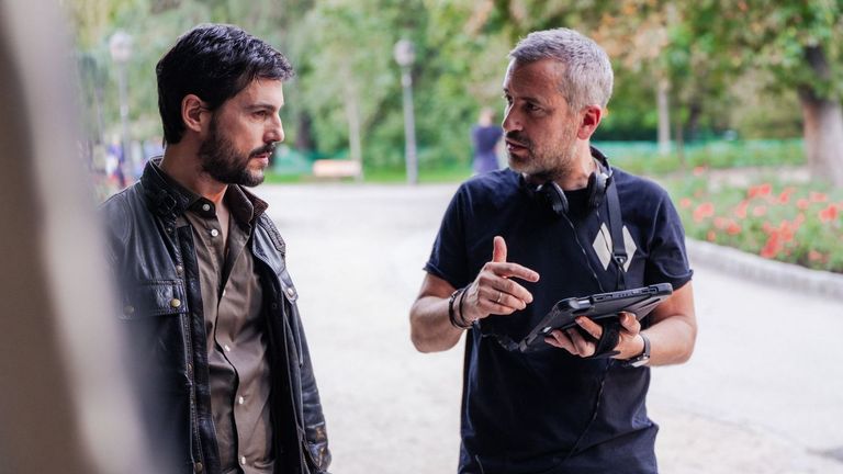 Manuel Sanabria, a la derecha de la imagen