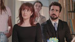 Mar�a Roja, con Miguel Canalejo nunha secuencia de  M�todo Criminal 