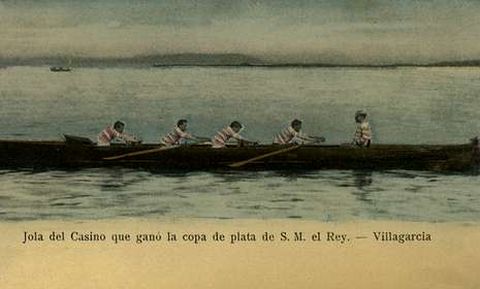 Las regatas eran uno de los principales entretenimientos de los vilagarcianos de hace cien a�os.