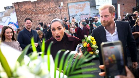 Primer acto p&uacute;blico de Harry y Meghan en Reino Unido