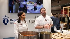 La muxiana Lara Alvarellos y el vimianc�s Fabi�n Mouzo.