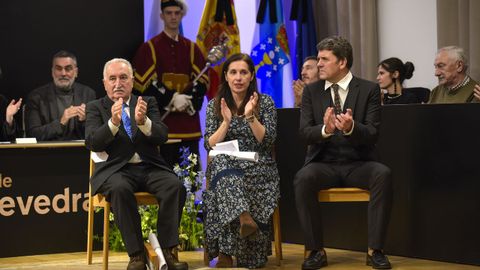 Entrega dos premios Cidade de Pontevedra a Fernando Pintos e Polo Correo do Vento