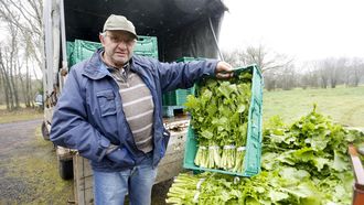 El productor Jos&eacute; Manuel Fraga, en una de sus fincas del municipio de Vilalba