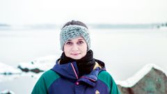 Silvia Gim�nez, en Finlandia, donde da clase 