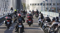 Protesta motera en Galicia