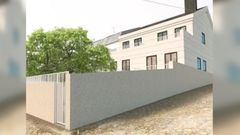 Infograf�a del hostal con licencia de construcci�n en Portomar�n