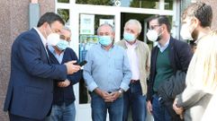 Visita del presidente provincial a Serantes en octubre del 2020, cuando se anunci� la licitaci�n