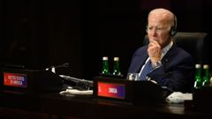 Joe Biden durante la cumbre del G20 celebrada en Indonesia.