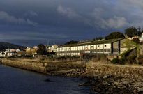 Zona de los antiguos astilleros Sicar, en Brens, donde se pretend�a instalar la f�brica de tubos. 