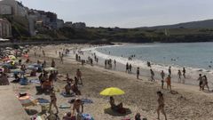 La playa de Malpica,�en foto de archivo.