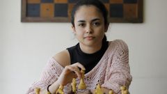 Karla Fernndez, profesora de ajedrez en Galicia.