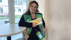 Sandra P�rez, vendedora de cupones de la ONCE