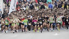 Una de las salidas escolares de la �ltima edici�n de la cl�sica atl�tica