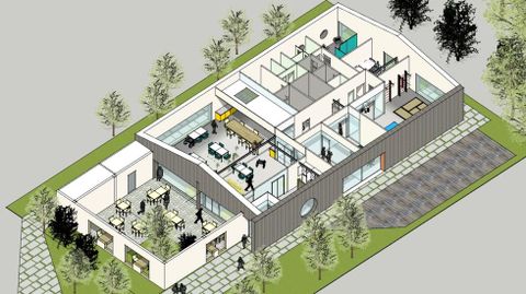 El futuro centro de d&iacute;a, en la imagen una infograf&iacute;a incluida en el proyecto t&eacute;cnico, tiene un coste estimado de 700.000 euros.