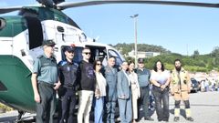 La subdelegada del Gobierno en A Coru�a, Obdulia Taboadela, en una demostraci�n de la Guardia Civil en Muros