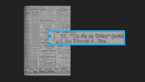 El topnimo Uviu, en una publicacin de La Voz de Asturias de 1935