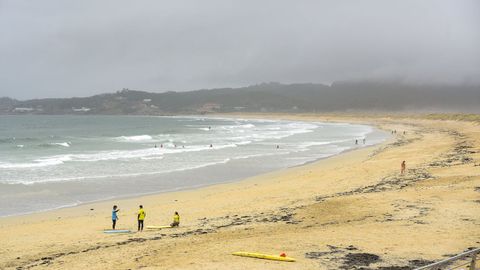 Mal tiempo en A Lanzada