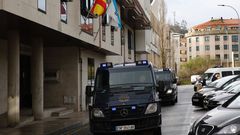La Policia Nacional se retira de los juzgados de Ribeira