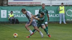 lvaro Ramn en una imagen tomada durante el derbi entre el Racing y el Arenteiro en Espiedo. 