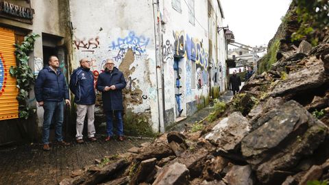 El jefe de la Polic�a Local, el arquitecto municipal y el alcalde de Lugo