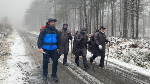 Camio de Inverno, a su paso por el concello de Rodeiro