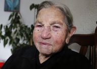 Avelina Mouzo, el d�a de su cumplea�os, hace mes y medio.  