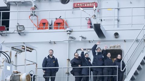 Las im�genes de la vuelta del Cantabria a Ferrol