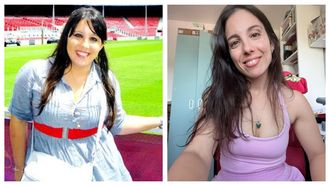El antes y el despu&eacute;s. A la izquierda, Mar&iacute;a cuando ten&iacute;a sobrepeso. A la derecha, en la actualidad, tras perder 50 kilos y llevar una vida sana.