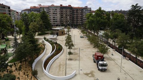 Aspecto renovado del Xard�n do Pos�o en Ourense.