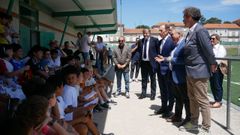 Presentaci�n del Campus Experience del Real Madrid en el campo de A Uceira de O Carballi�o, con Emilio Butrague�o