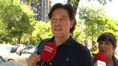 Luis Lorenzo a la salida de los juzgados por una denuncia de su exmujer de presunto maltrato a su hijo el pasado 6 de julio