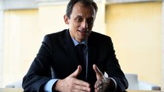 Pedro Duque en un momento de la entrevista