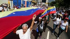 Manifestaci�n organizada por la oposici�n en Caracas