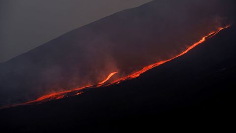 Imagen de archivo de una erupci�n del volc�n del Etna, en Sicilia.