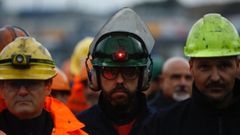 Marcha obrera por A Coru�a en apoyo a los trabajadores de Alcoa