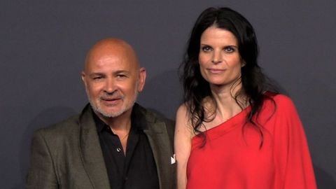 Athina Onassis y Pierre Mart&iacute;nez, vicepresidente de la firma St&eacute;phane Rolland