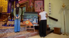 Noa Gonz�lez, Andr�s Meana y Christopher Nagykohi, en la iglesia de San Jos�