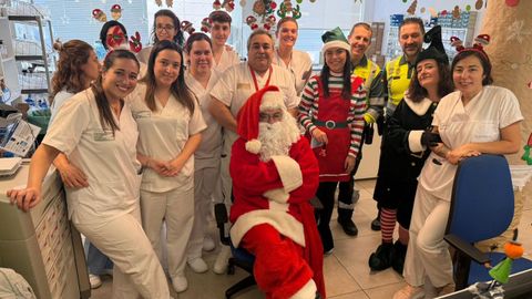 Visita de Pap� Noel al CHUO.