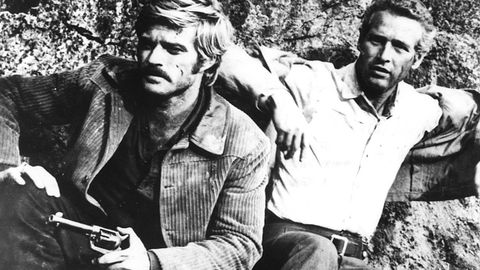 Robert Redford y Paul Newman en una escena de «Dos hombres y un destino»