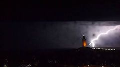 Los rayos que cayeron ayer sobre A Coru�a, a c�mara lenta