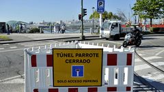 TUNEL DEL PARROTE CERRADO AL TRAFICO