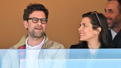 Primer posado oficial del escritor franc�s Nicol�s Mathieu y la princesa Carlota Casiraghi de M�naco en torneo de tenis de Montecarlo