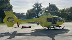Helicóptero del 061 con base en Ourense.