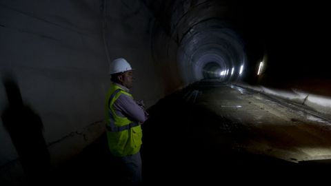 Obras de los tneles del tren al puerto exterior