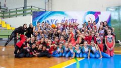 Los equipos del Ximnasia Pavill�n en Os Remedios