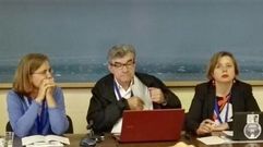 Ana Taboada, a la izquierda, 